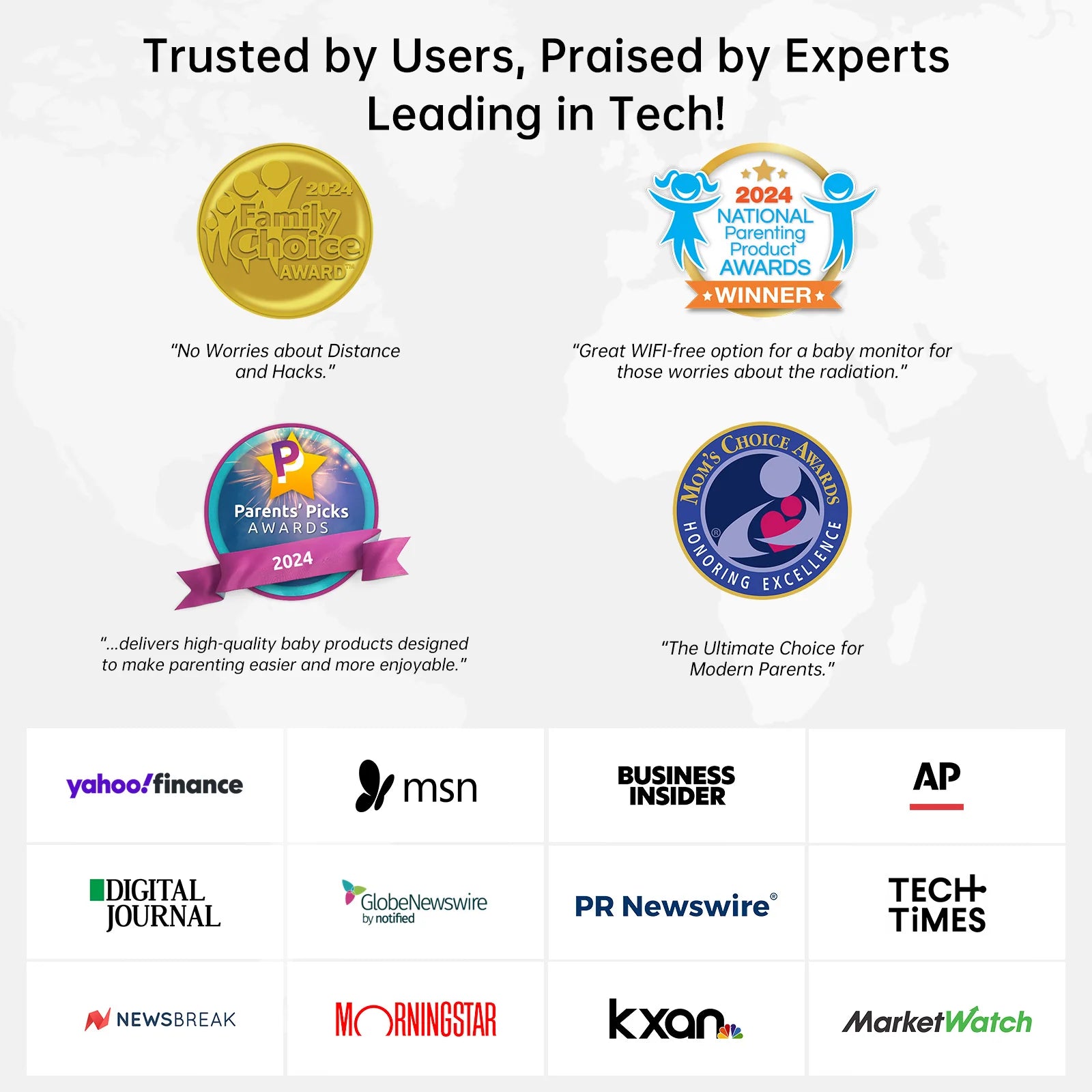 2K Video Baby Monitor, 3000Ft Long Range No Wifi Baby Monitor with 2 Cameras and Audio, 5.5" Split Display, AI Cry Detect, IR Night Vision, 2-Way Audio, 6000Mah