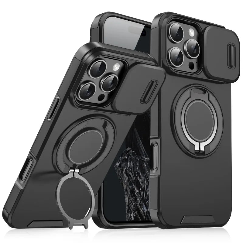 Armor Magnetic Bracket Case for iPhone