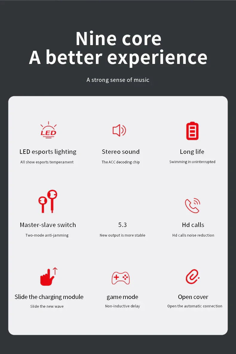 Original TWS M90 Wireless Headphones