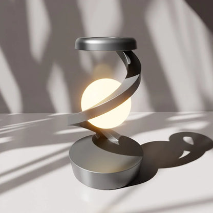 Rotating moon desk lamp
