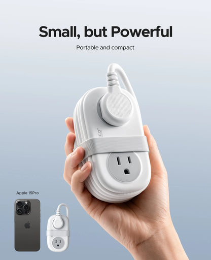 Compact Travel Power Strip 4FT